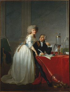 Portrait of Antoine Lavoisier with his wife.